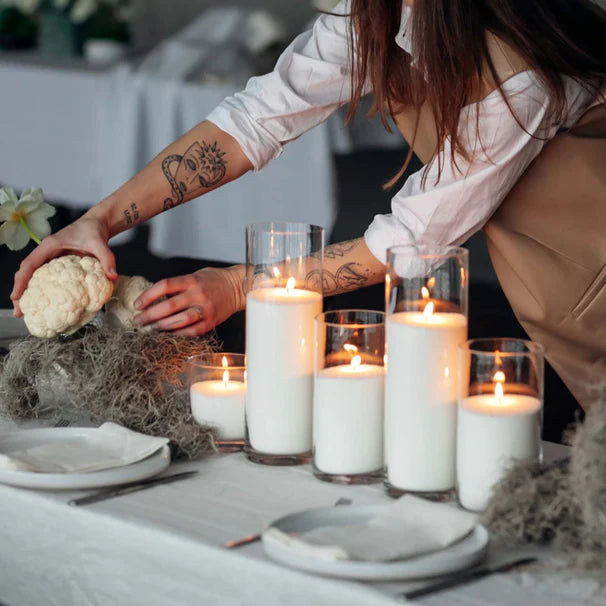 Premium Perlenwachs Kerze